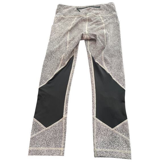 Lululemon Pace Rival Run Crop Sea Spray Alpine White Dark Chrome Black Size 4 - Picture 2 of 5